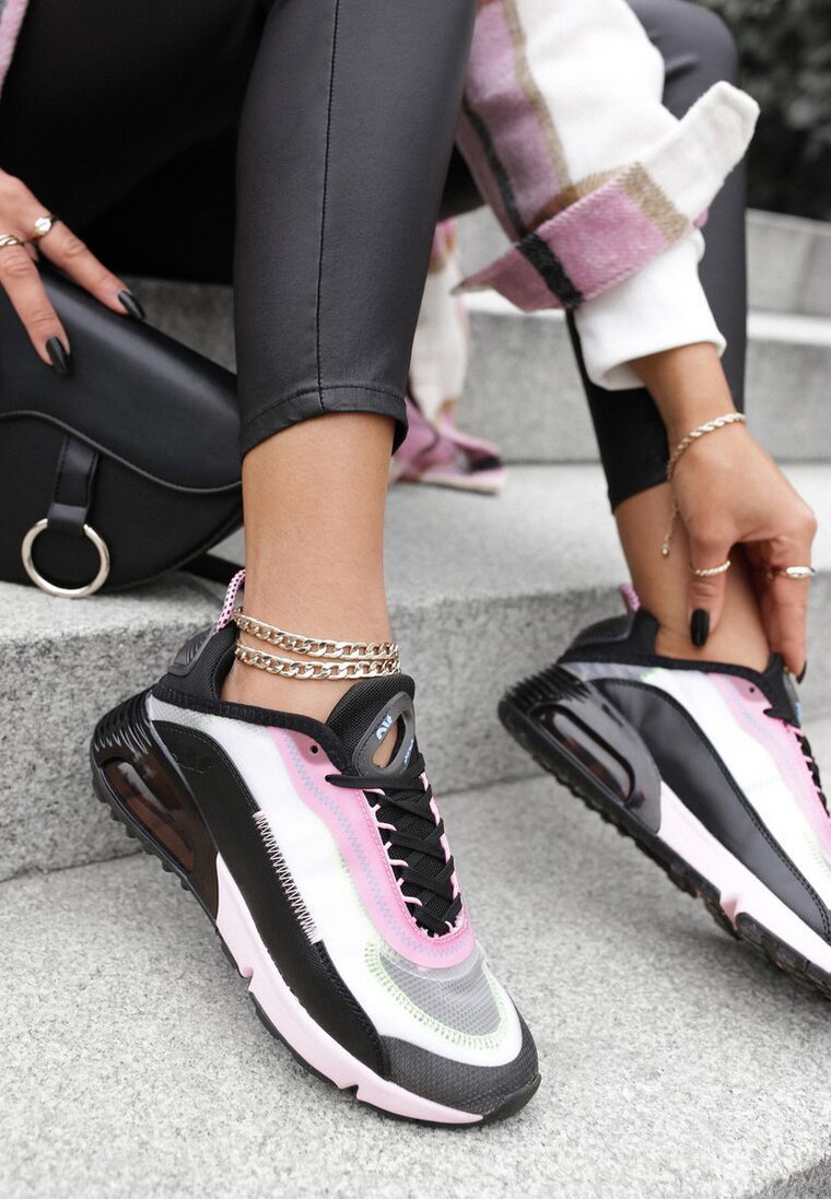 Czarno-Różowe Sneakersy  Corisesis