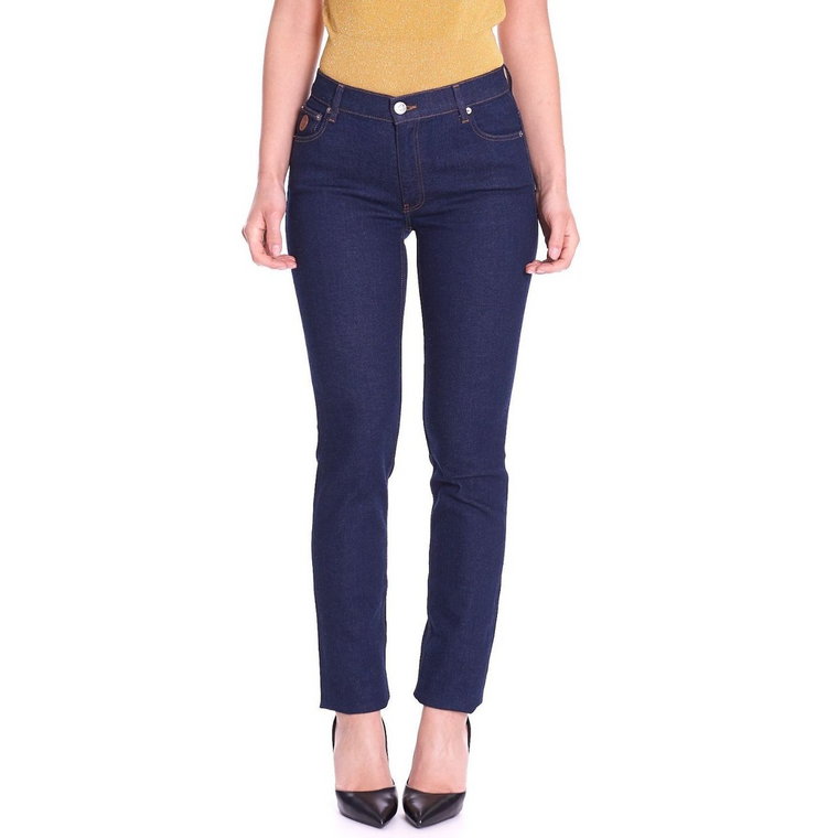 Spodnie damskie Trussardi 150 Skinny jeansowe proste-W28