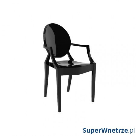 Krzesło Louis King Home czarne  kod: 124.APC.CZARNY