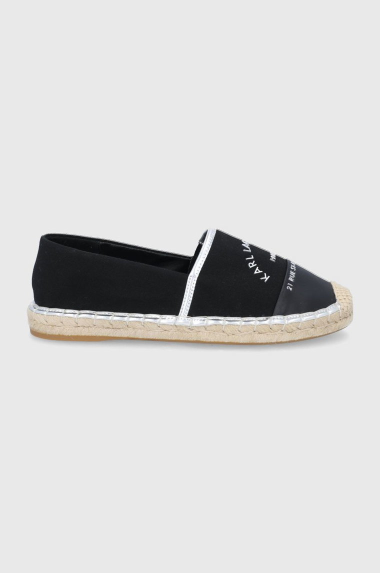 Karl Lagerfeld espadryle KAMINI KL80108A.900 kolor czarny