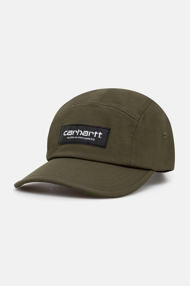 Carhartt WIP czapka z daszkiem Kayton Cap kolor zielony gładka I033796.666XX