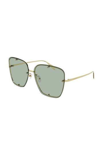 Alexander McQueen okulary przeciwsłoneczne damskie kolor zielony
