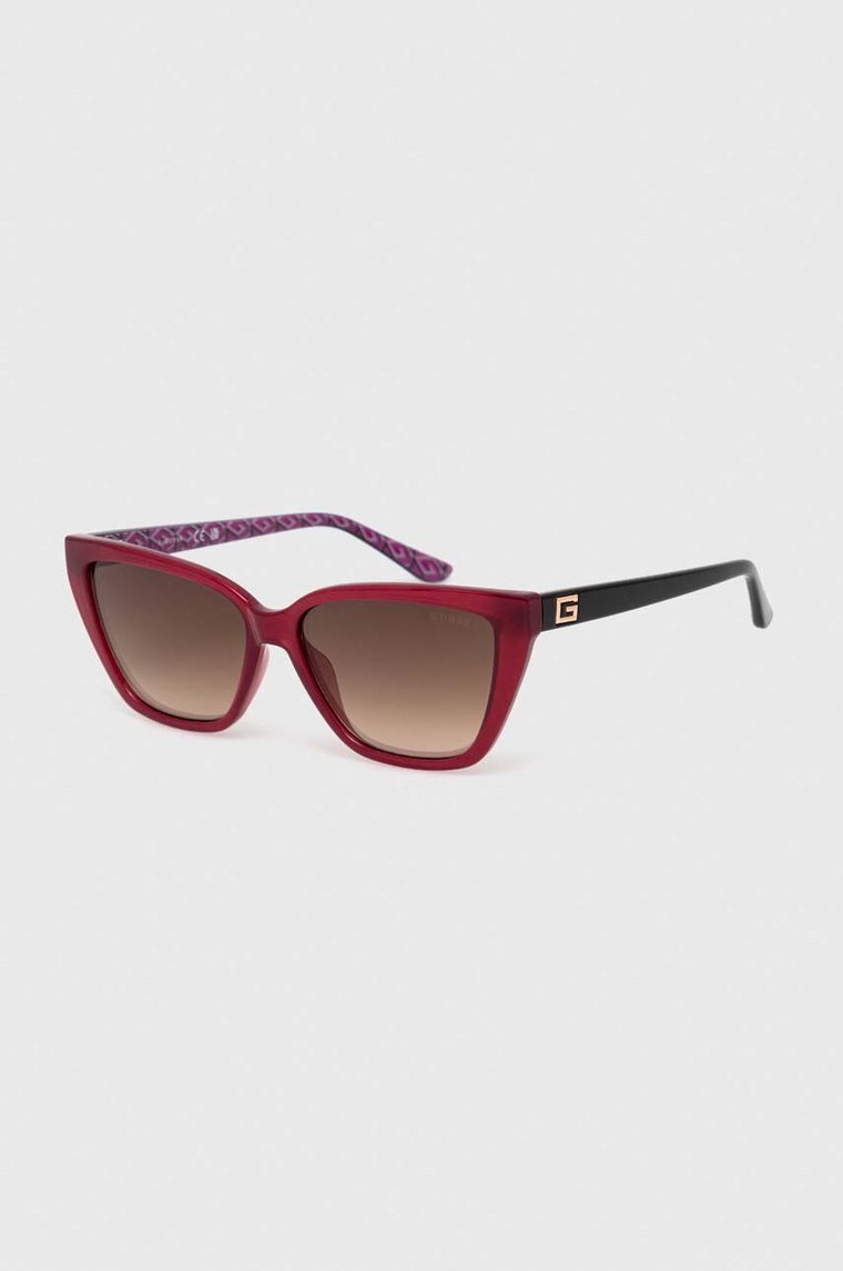 Guess okulary przeciwsłoneczne damskie kolor czerwony GU7919_5869G