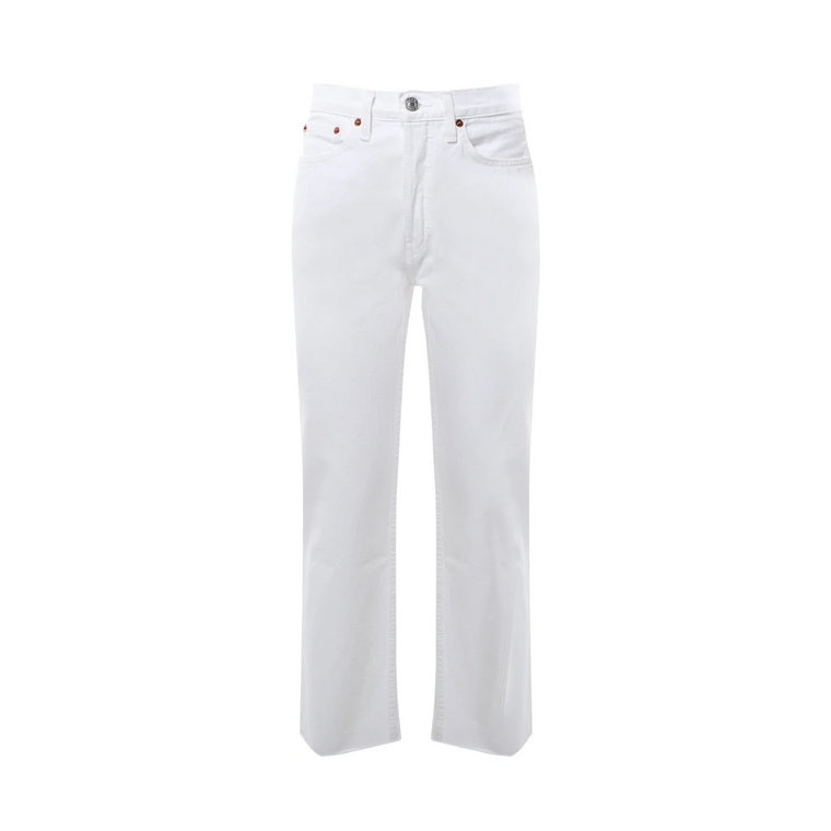 Białe jeansy z wysokim stanem Re/Done