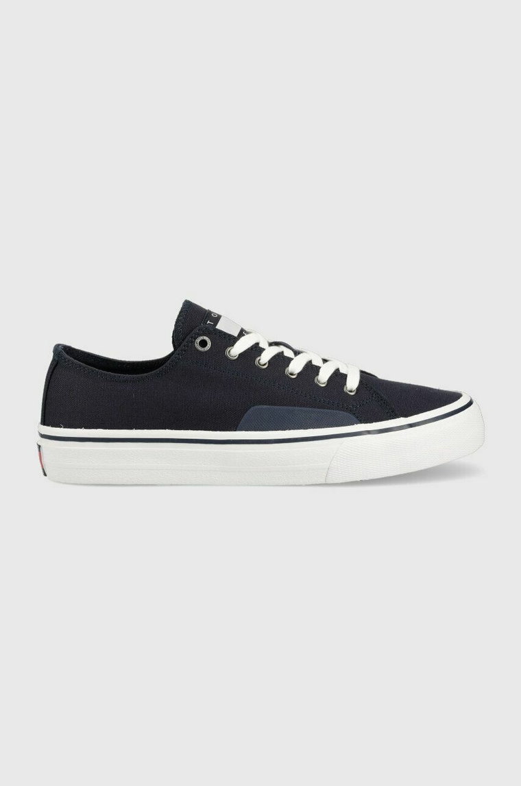 Tommy Jeans tenisówki SKATE CANVAS ESS męskie kolor granatowy EM0EM01175