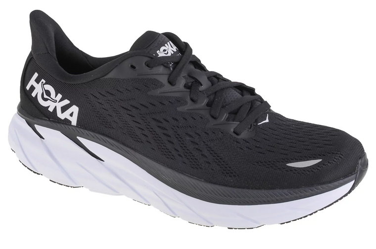 Hoka M Clifton 8 1119393-BWHT, Męskie, Czarne, buty do biegania, tkanina, rozmiar: 44