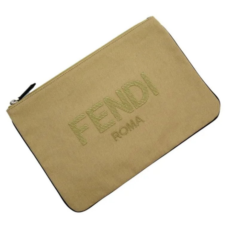 Pre-owned Canvas clutches Fendi Vintage