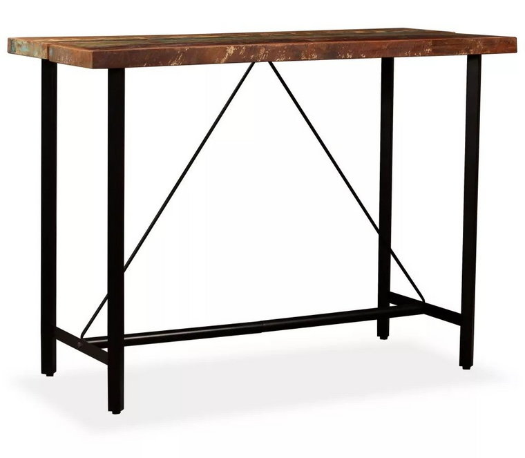 Wielokolorowy stolik z odzyskanego drewna  Chris 4X