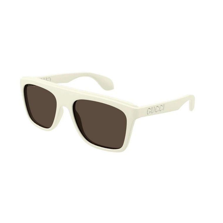Białe Brązowe Okulary przeciwsłoneczne Gg1570S 003 Gucci