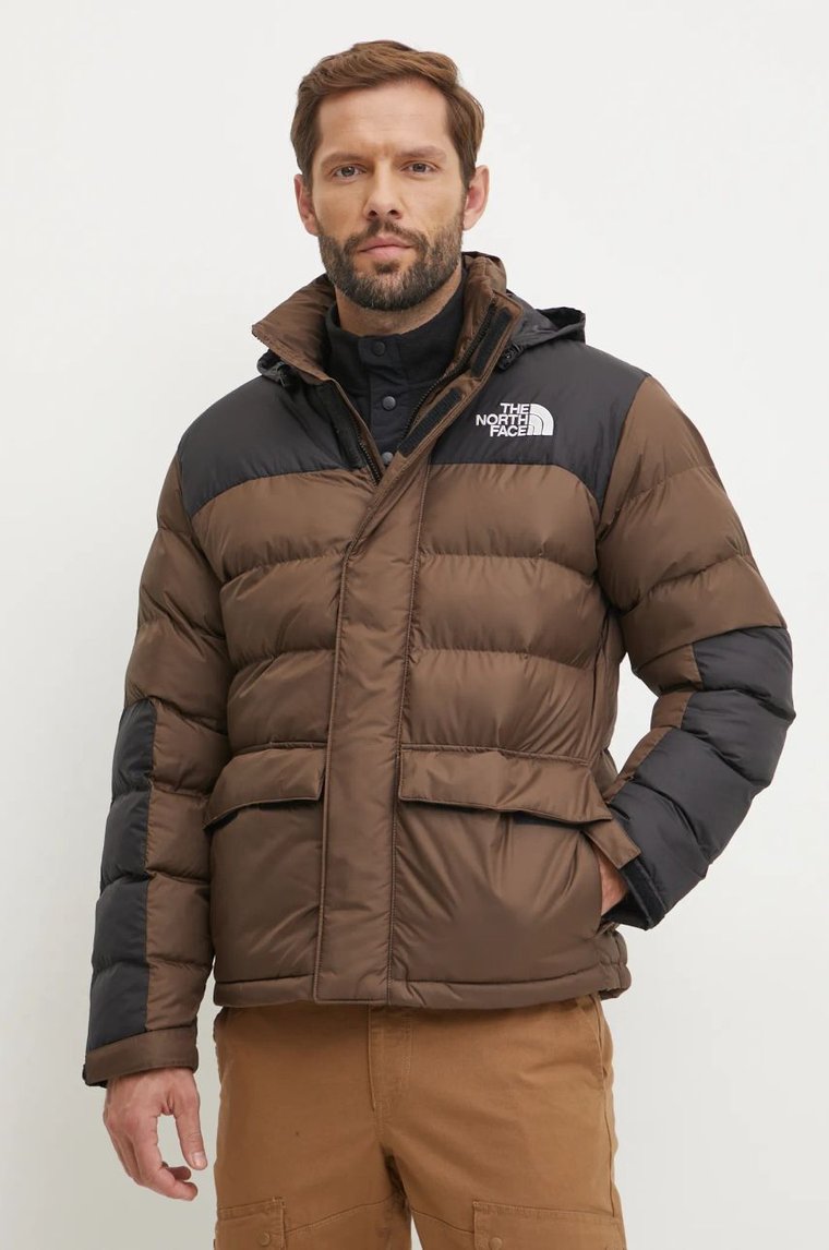 The North Face kurtka Limbara męska kolor brązowy zimowa NF0A89EG1OI1