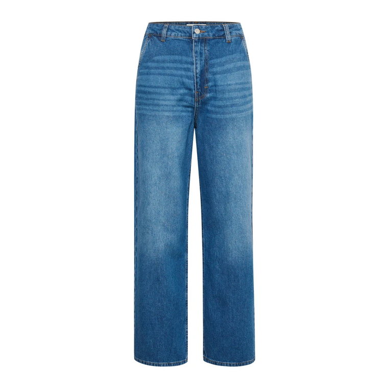 Luźne jeansy w średnim niebieskim denimie Part Two