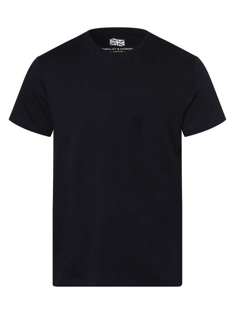 Finshley & Harding London - T-shirt męski, niebieski