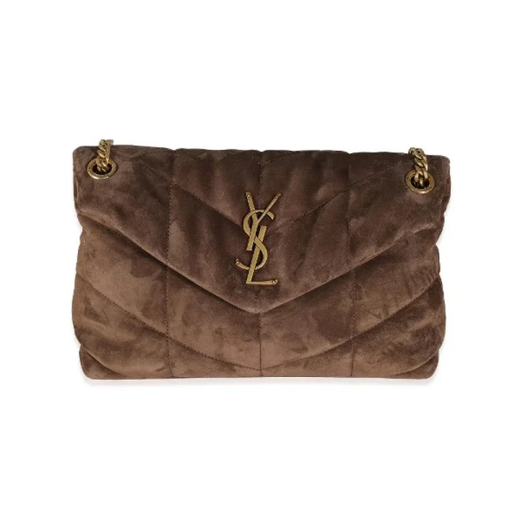 Pre-owned Suede shoulder-bags Yves Saint Laurent Vintage