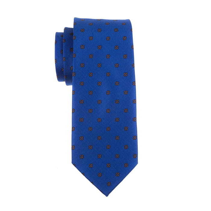 Krawat niebieski w kwiaty EM 82
