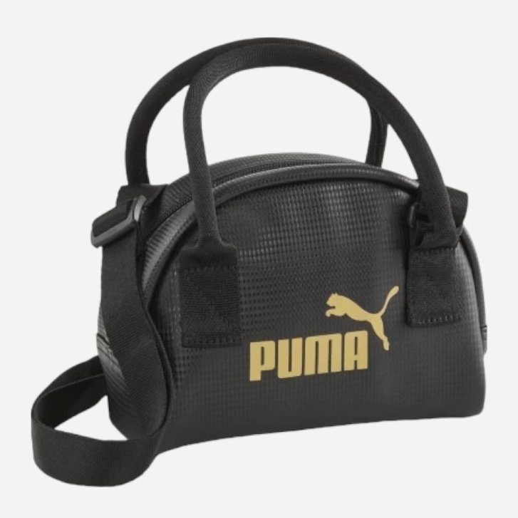 Torba sportowa damska ze sztucznej skóry Puma Core Up Mini Grip Bag 9027801 Czarna (4099685703623). Torebki