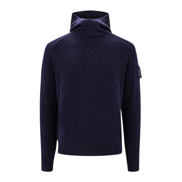 Niebieski Sweter z Wełny Aw23 C.p. Company