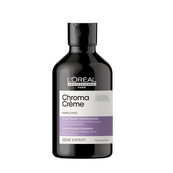 L'Oreal Professionnel Serie Expert Chroma Creme Purple Shampoo kremowy szampon do neutralizacji żółtych tonów na włosach blond 300ml