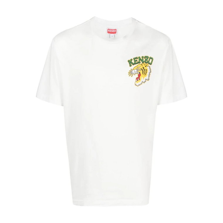 Dziecięcy T-shirt z Haftem Tygrysa Kenzo