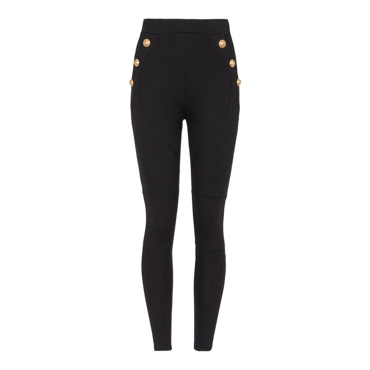 Jersey legginsy z 6 guzikami Balmain