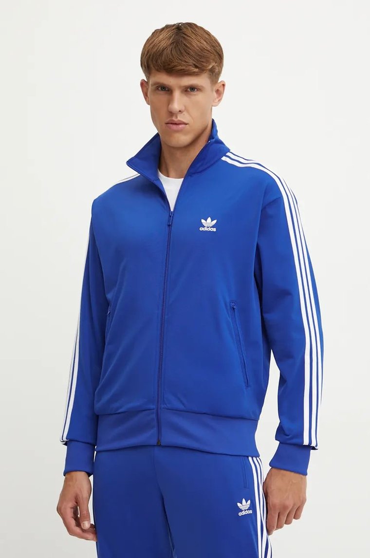 adidas Originals bluza Adicolor Classics Firebird męska kolor niebieski z aplikacją IZ3069