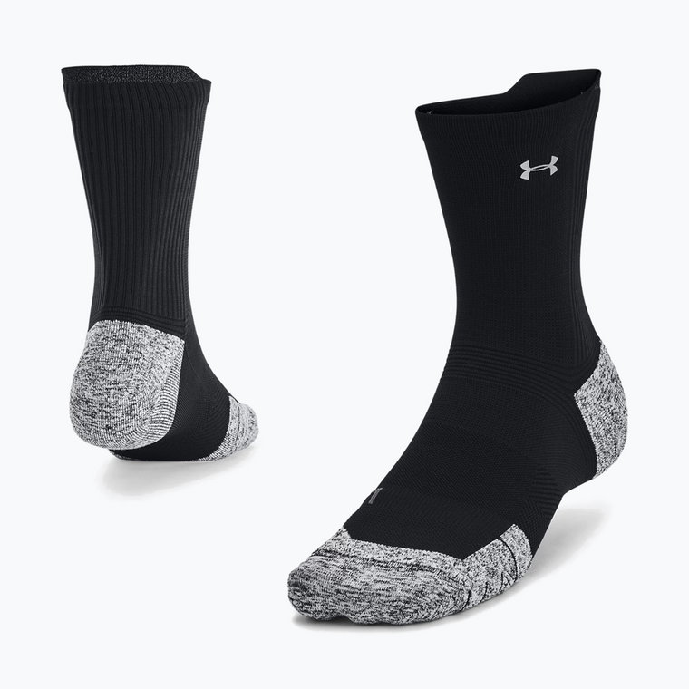 Skarpety Under Armour Ad Run Cushion Mid black/black/reflective