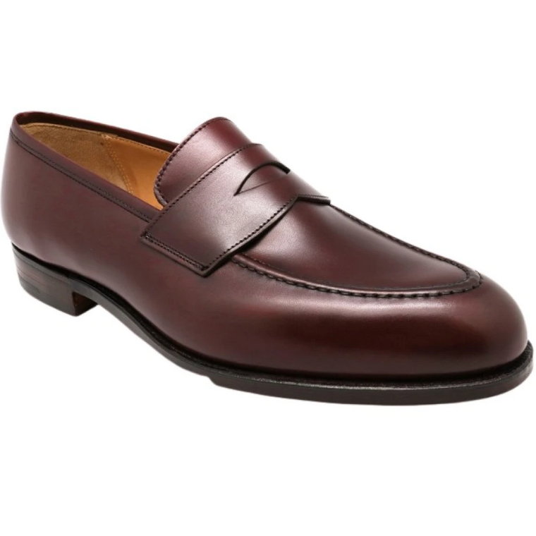 Bordeaux Penny Loafers dla Mężczyzn Crockett & Jones