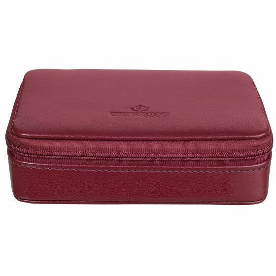 Windrose Merino Jewellery Box 14 cm rot