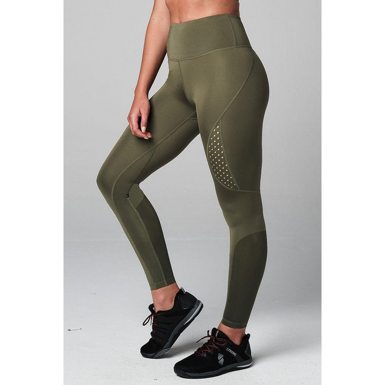 Legginsy sportowe damskie STRONG ID Performance z wysokim stanem