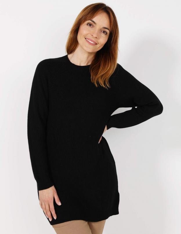 GŁADKI SWETER 210-1052 NERO