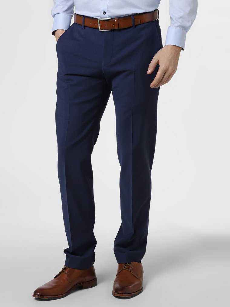 Finshley & Harding - Męskie spodnie od garnituru modułowego  Mitch, niebieski