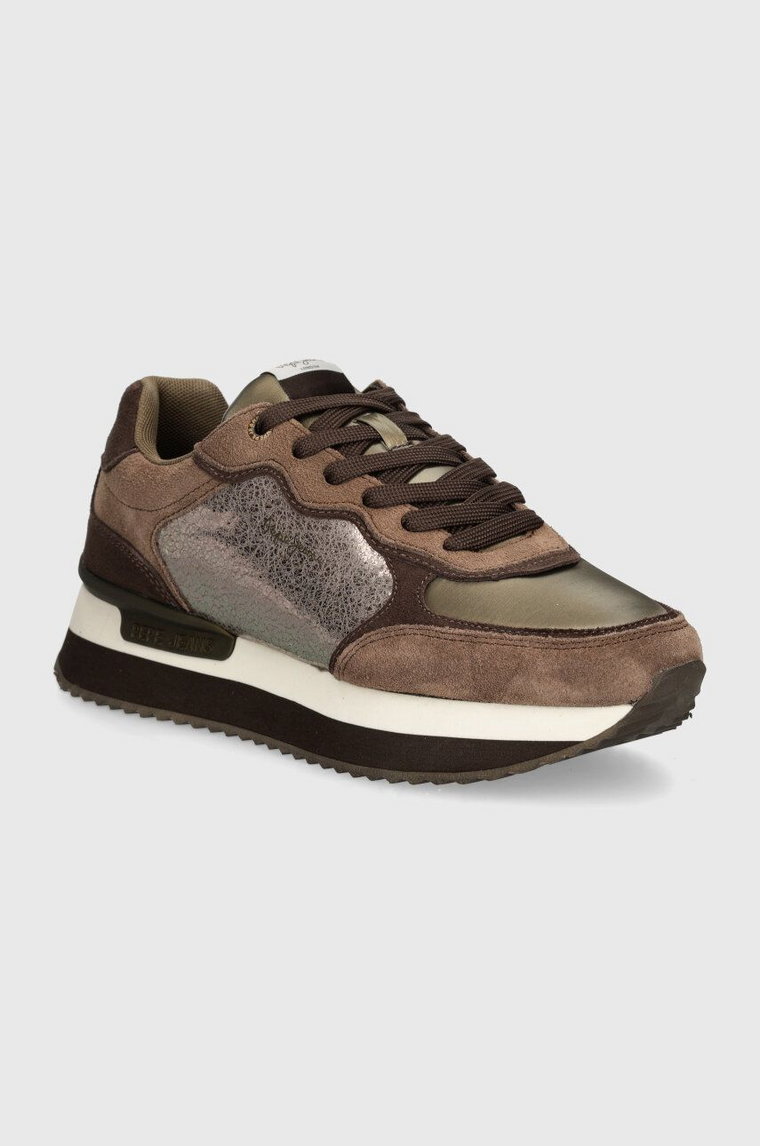 Pepe Jeans sneakersy PLS60024 kolor brązowy RUSPER STARS