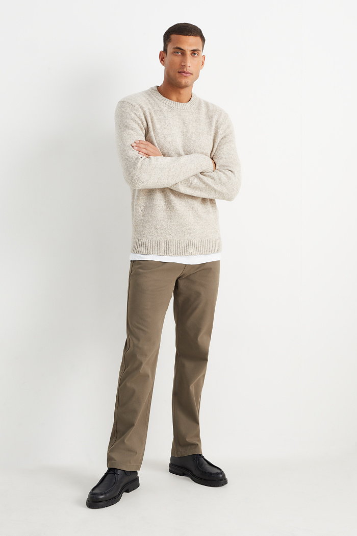 C&A Spodnie-regular fit, Beżowy, Rozmiar: W36 L30