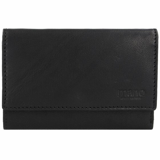 mano Don Simon Leather Wallet 14,5 cm schwarz