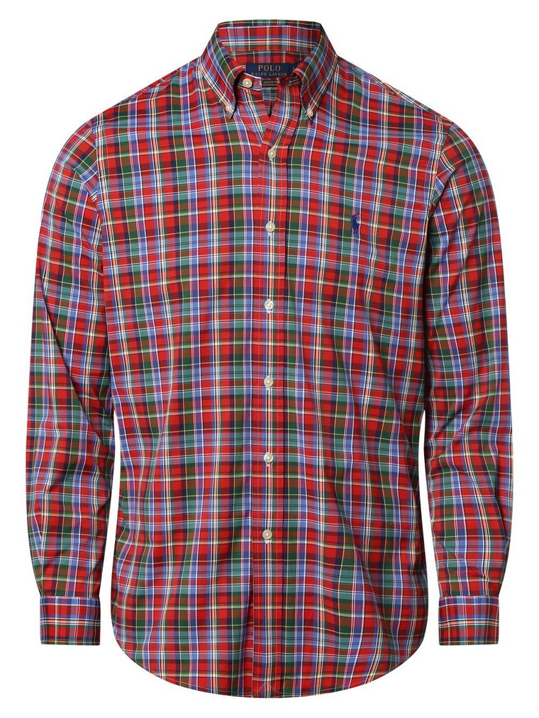 Polo Ralph Lauren - Koszula męska  Custom Fit, zielony|czerwony|wielokolorowy