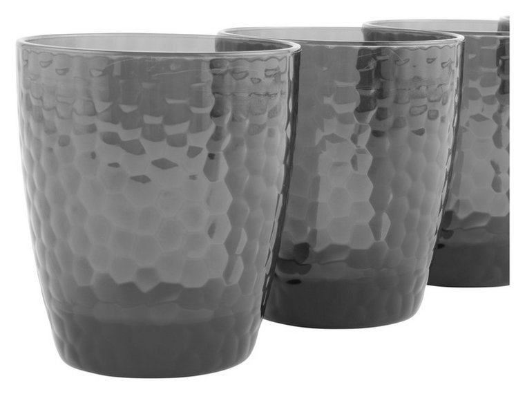Cambridge Kieliszki lub szklanki z tworzywa sztucznego, 4 sztuki (Szklanki, czarne)