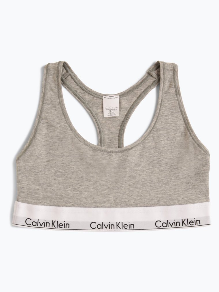 Calvin Klein Gorset damski Kobiety Bawełna szary jednolity, S