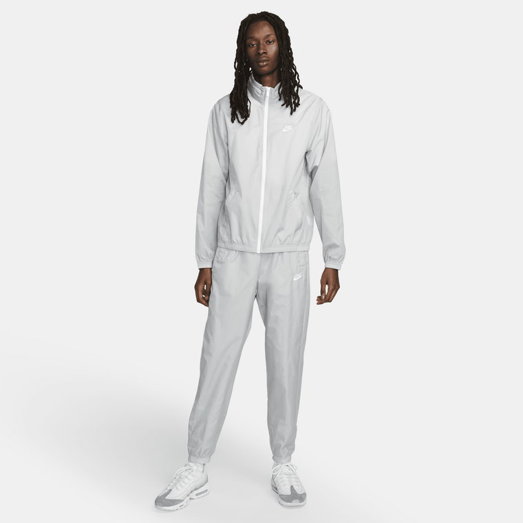 Męski dres z tkaniny z podszewką Nike Sportswear Club - Czerń