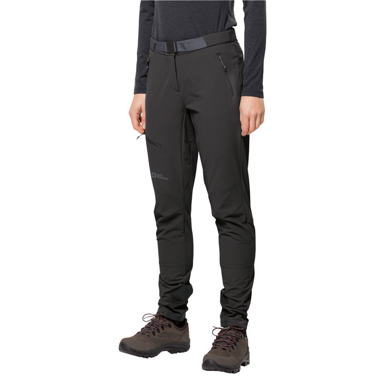 Damskie spodnie softshellowe Jack Wolfskin ZIEGSPITZ PANTS W black - 34