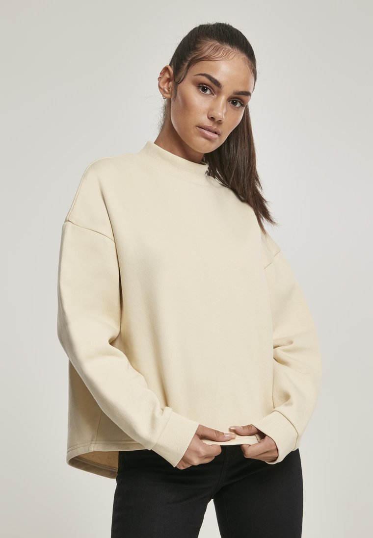 Bluza Bez Kaptura Oversize Damska Brązowa Urban Classics TB3012