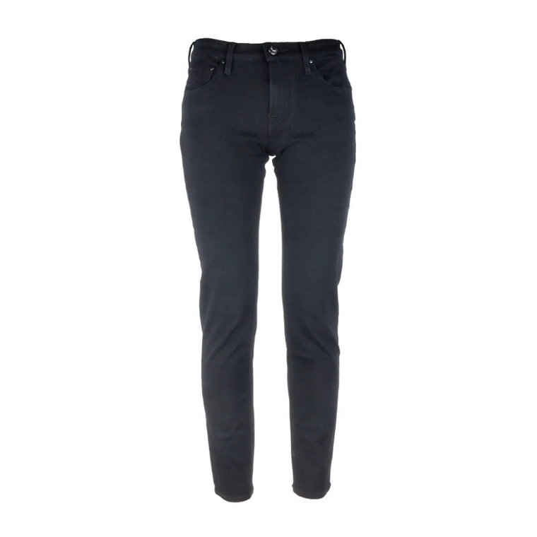 Czarne Jeansy Slim Fit Jacob Cohën