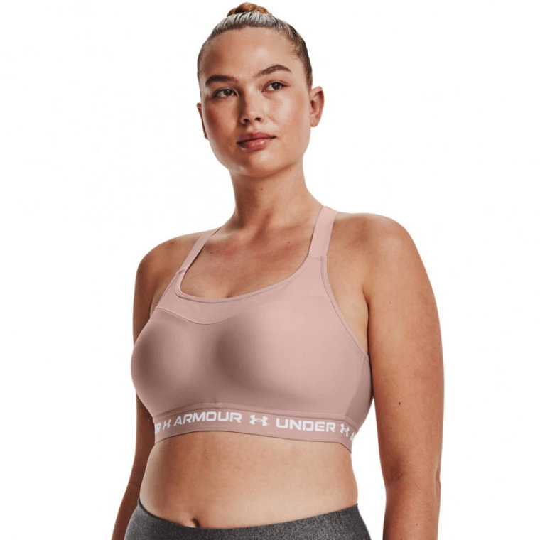 Biustonosz treningowy UNDER ARMOUR High Crossback Bra - beżowy