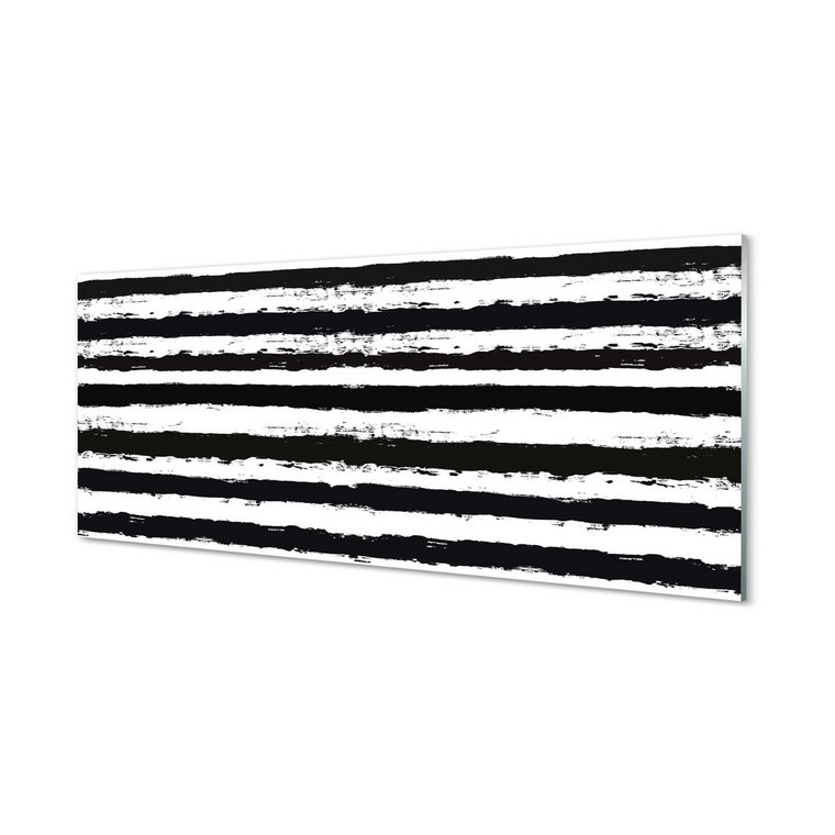 Szklany panel Nieregularne paski zebra 125x50 cm