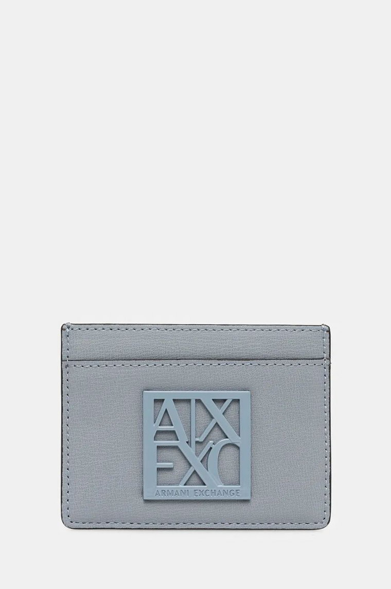 Armani Exchange etui na karty kolor niebieski