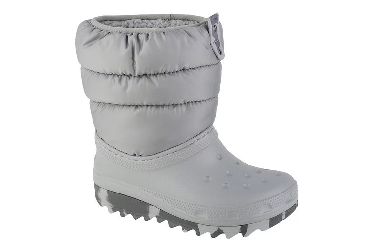 Crocs Classic Neo Puff Boot Kids 207684-007, Dla chłopca, Szare, śniegowce, syntetyk, rozmiar: 28/29