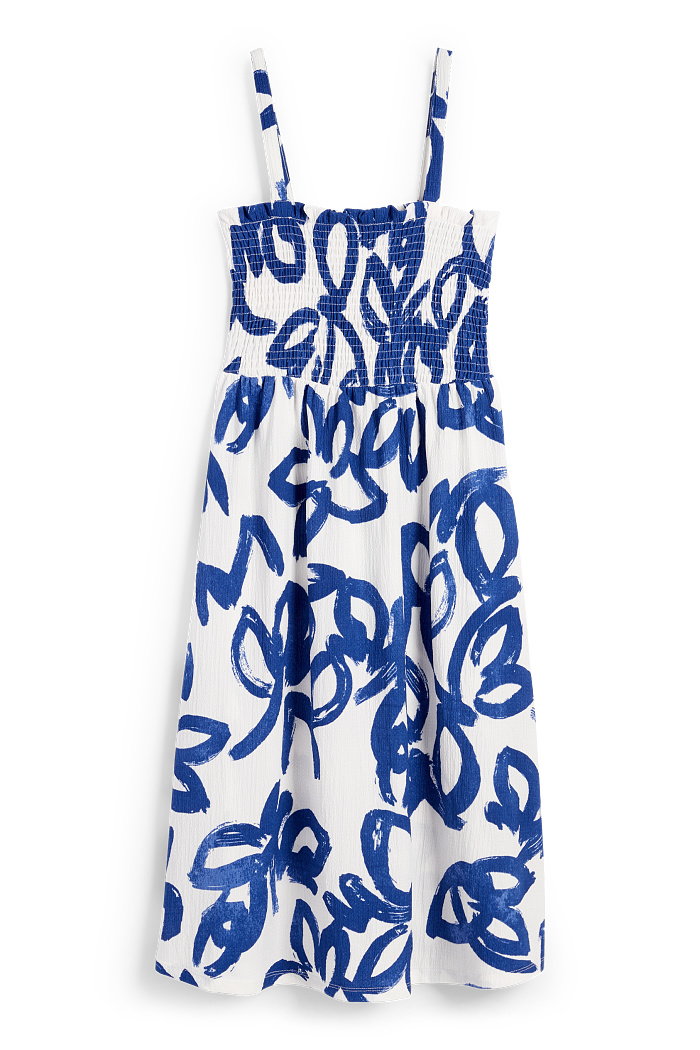 C&A Sukienka fit & flare-ze wzorem, Niebieski, Rozmiar: S