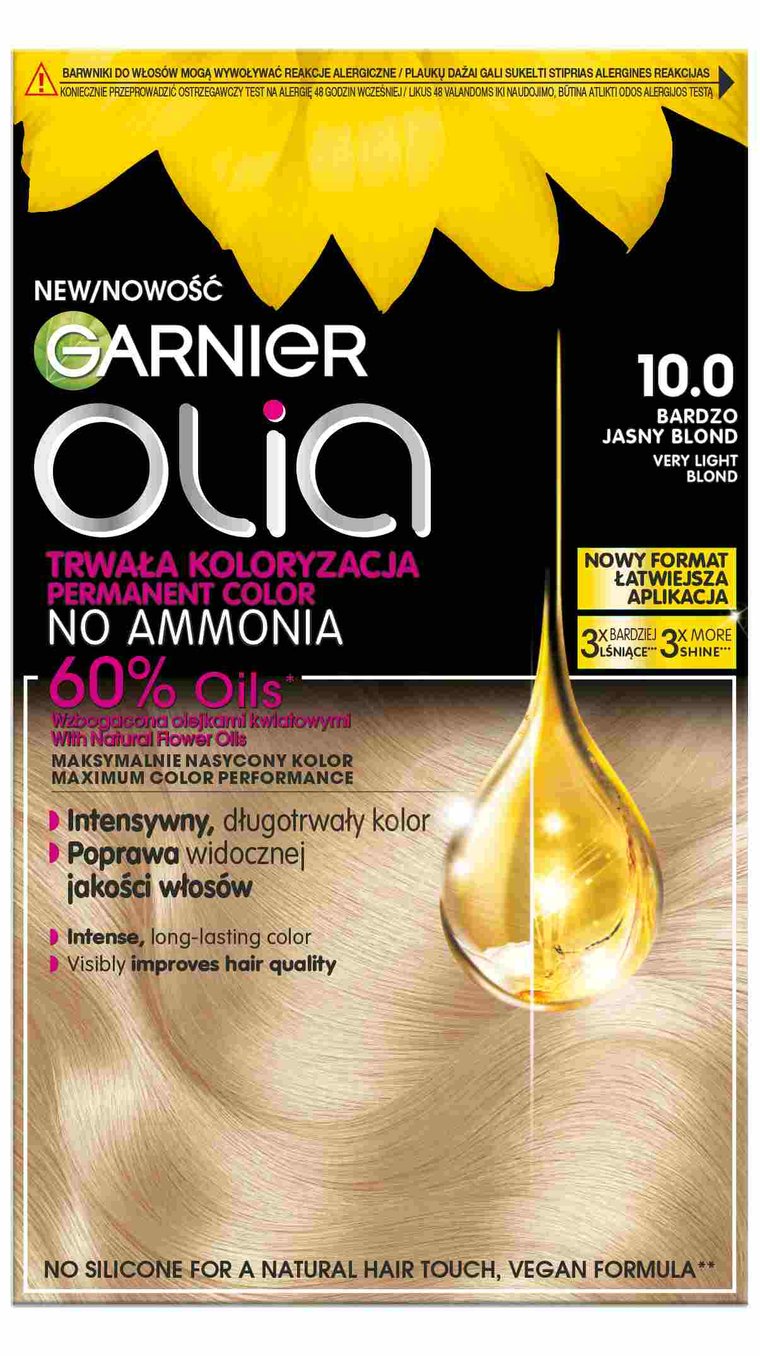 Garnier Olia Farba do włosów 10.0 Very Light Blond