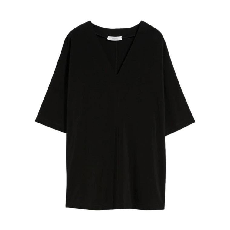 Czarna koszulka Locarno dla kobiet Max Mara