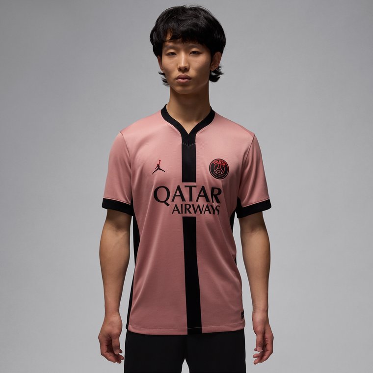 Męska koszulka piłkarska Jordan Dri-FIT Paris Saint-Germain Stadium 2024/25 (wersja trzecia)  replika - Różowy