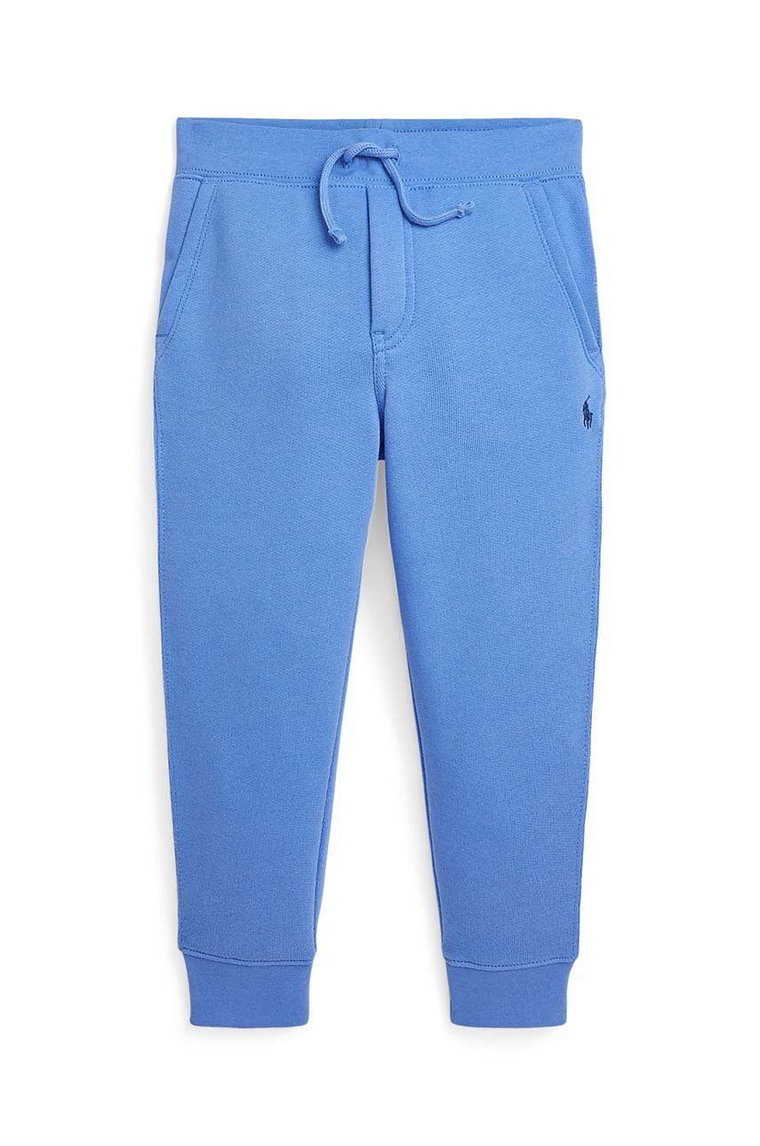 Polo Ralph Lauren spodnie dresowe dziecięce kolor niebieski gładkie