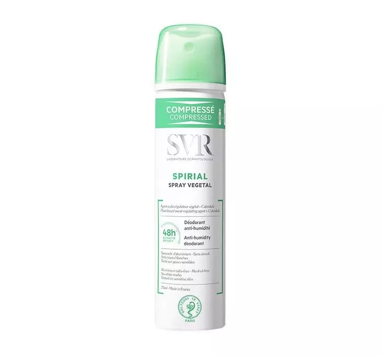 SVR SPIRIAL SPRAY VEGETAL DEZODORANT BEZ SOLI ALUMINIUM 75ML